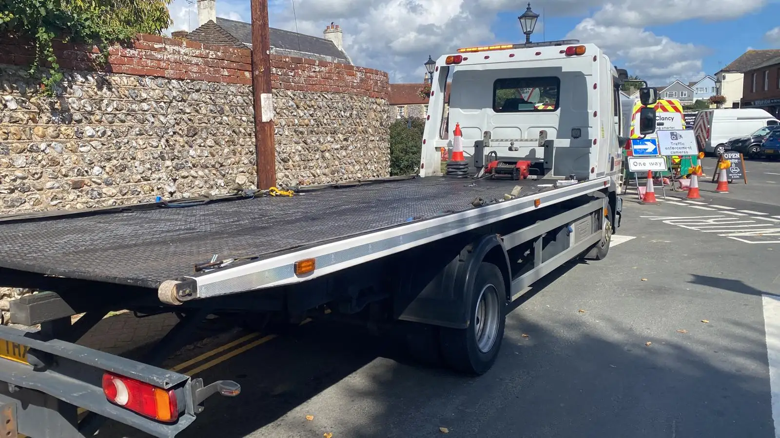 Recovery truck in Greenwich